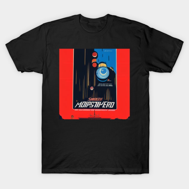 Retro Vintage 80s Scifi Poster T-Shirt by BAYFAIRE